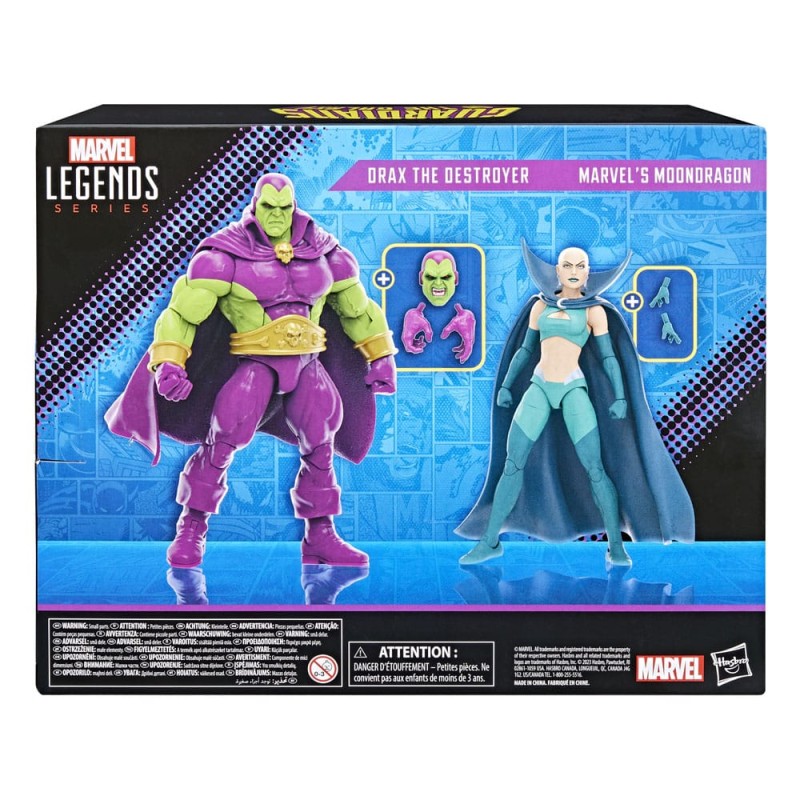 Guardians of the Galaxy Marvel Legends pack 2 figurines Drax the Destroyer & Marvel's Moondragon 15 cm | 5010996145949