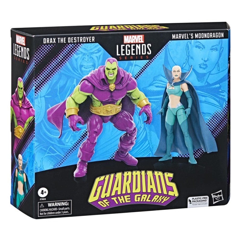 Guardians of the Galaxy Marvel Legends pack 2 figurines Drax the Destroyer & Marvel's Moondragon 15 cm | 5010996145949