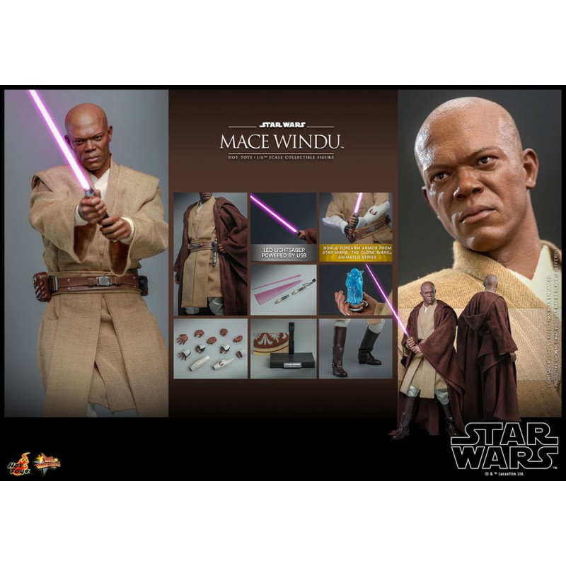 Star Wars: Episode II figurine 1/6 Mace Windu 32 cm | 0000000912056