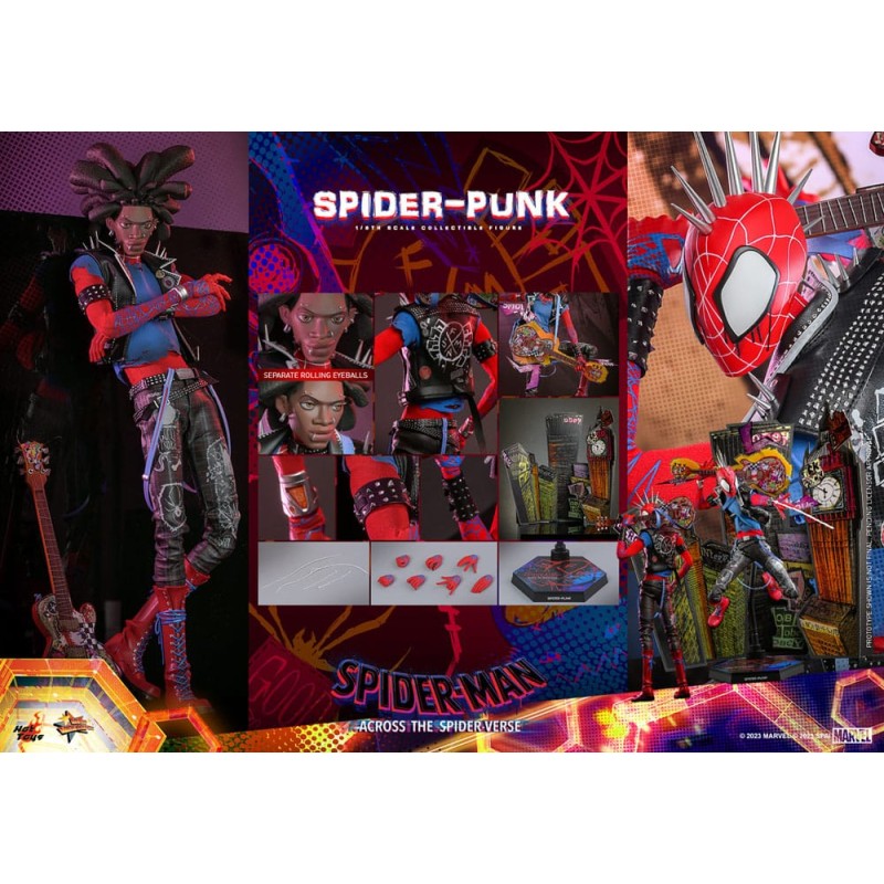 Spider-Man: Across the Spider-Verse figurine Movie Masterpiece 1/6 Spider-Punk 32 cm | 4895228615732