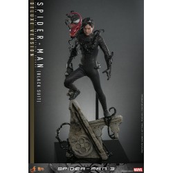 Spider-Man 3 Movie Masterpiece Figure 1/6 Spider-Man (Black Suit) (Deluxe Version) 30 cm | 4895228615800
