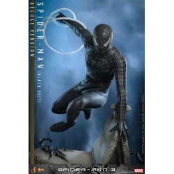 Spider-Man 3 Movie Masterpiece Figure 1/6 Spider-Man (Black Suit) (Deluxe Version) 30 cm | 4895228615800