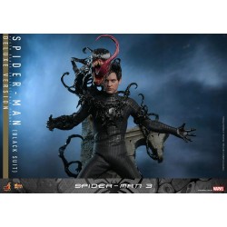 Spider-Man 3 Movie Masterpiece Figure 1/6 Spider-Man (Black Suit) (Deluxe Version) 30 cm | 4895228615800
