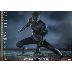 Spider-Man 3 Movie Masterpiece Figure 1/6 Spider-Man (Black Suit) (Deluxe Version) 30 cm | 4895228615800