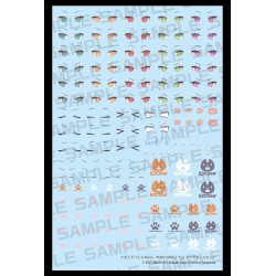 Megami Device M.S.G. Plastic Model Kit 1/1 Accessoire Puni Mofu Lang Eye Decal Set  | 4934054069484