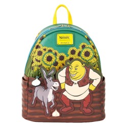 Dreamworks by Loungefly Shrek & Donkey Sunflower Field Mini Backpack | 0671803536647