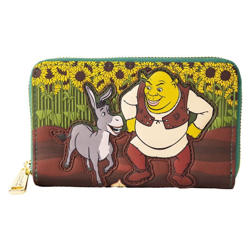 Dreamworks by Loungefly Shrek & Donkey Sunflower Field Coin Purse | 0671803536661