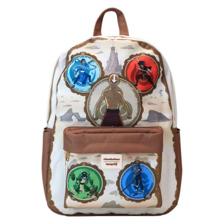 Nickelodeon by Loungefly Full-Size Nylon Backpack Avatar: The Last Airbender Bending Arts  | 0671803536449