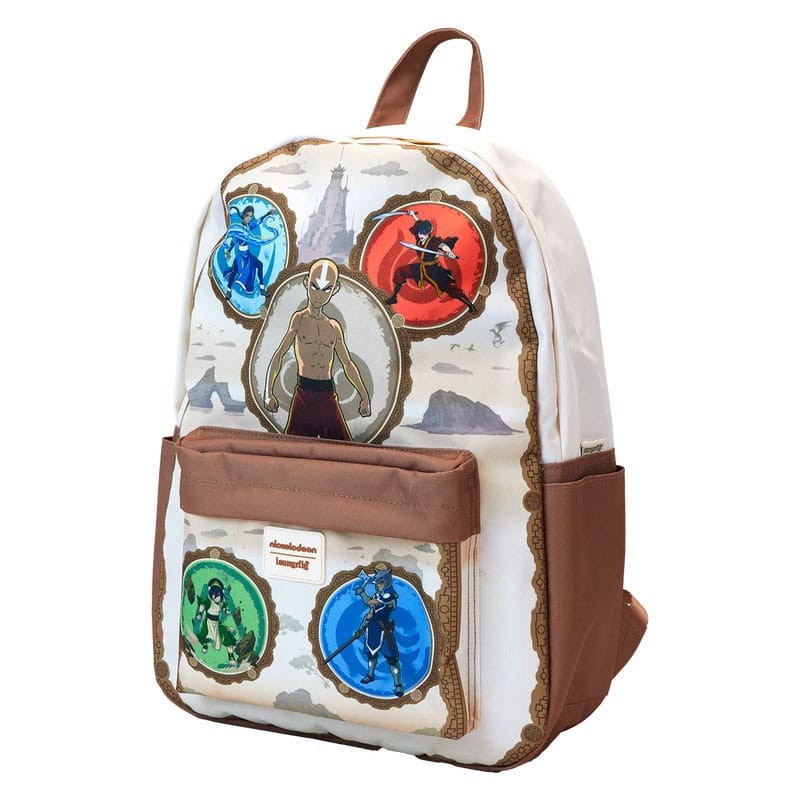 Nickelodeon by Loungefly Full-Size Nylon Backpack Avatar: The Last Airbender Bending Arts  | 0671803536449