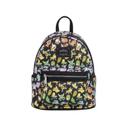 Pokemon by Loungefly Backpack Mini Multi Character All Over Print | 0671803531055