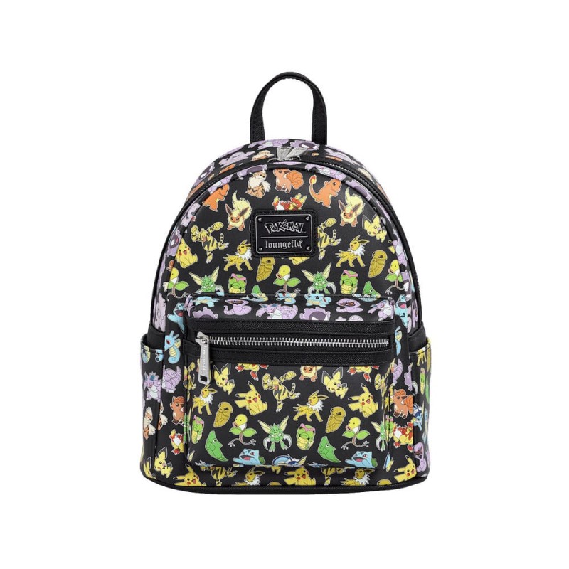 Pokemon by Loungefly Backpack Mini Multi Character All Over Print | 0671803531055
