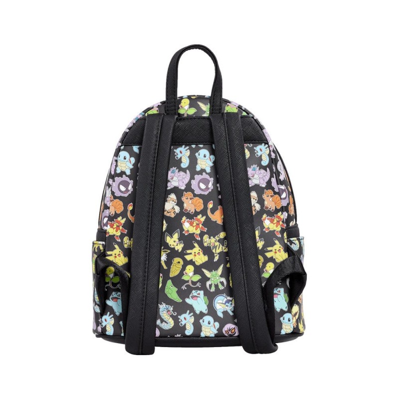 Pokemon by Loungefly Backpack Mini Multi Character All Over Print | 0671803531055