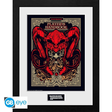 Dungeons & Dragons - Poster encadré "Manuel des Joueurs"
