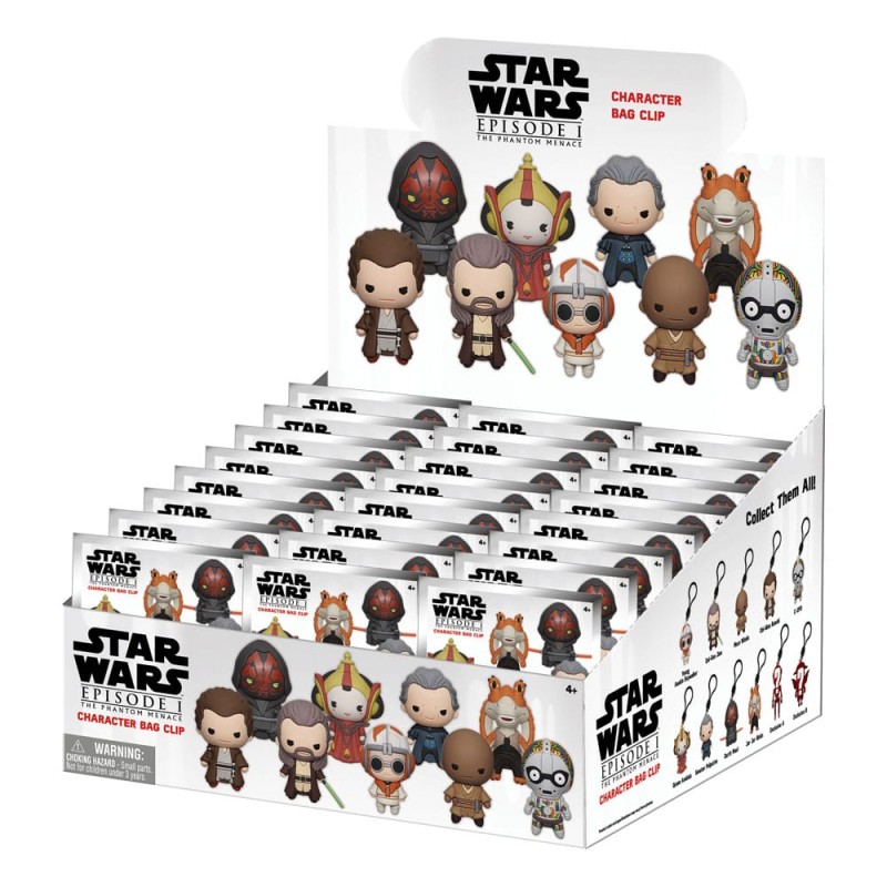 Star Wars The Phantom Menace présentoir porte-clés sac à dos 3D(24) | 0077764290459