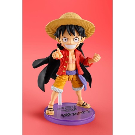 One Piece World Collactable Figures x S.H. Figuarts Monkey D. Luffy Figure 8 cm | 4573102668127