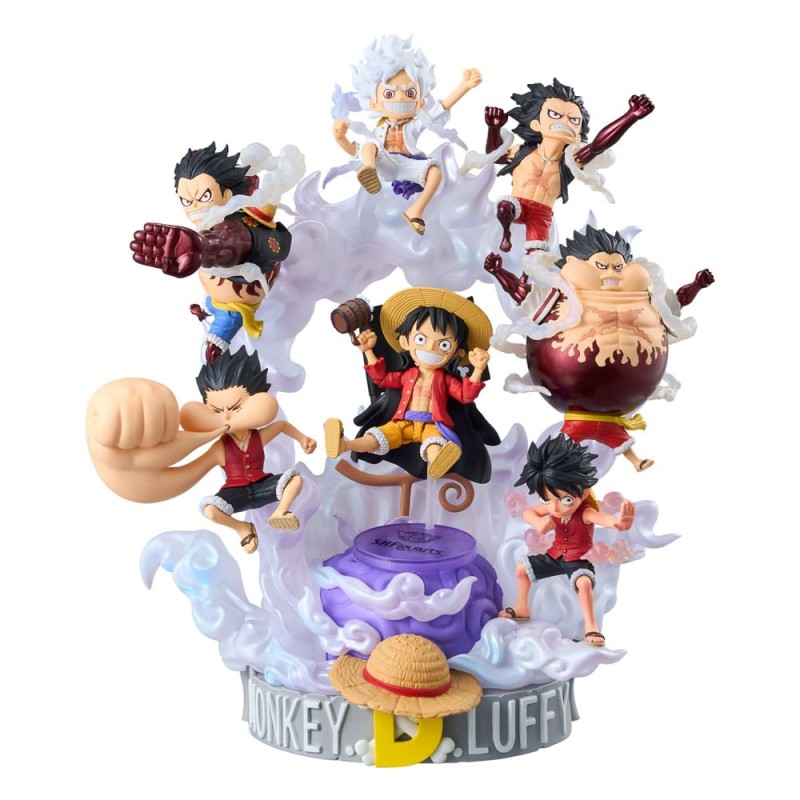 One Piece World Collactable Figures x S.H. Figuarts Monkey D. Luffy Figure 8 cm | 4573102668127