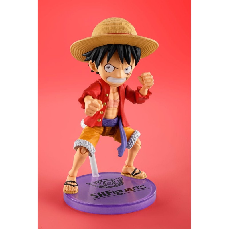One Piece World Collactable Figures x S.H. Figuarts Monkey D. Luffy Figure 8 cm | 4573102668127