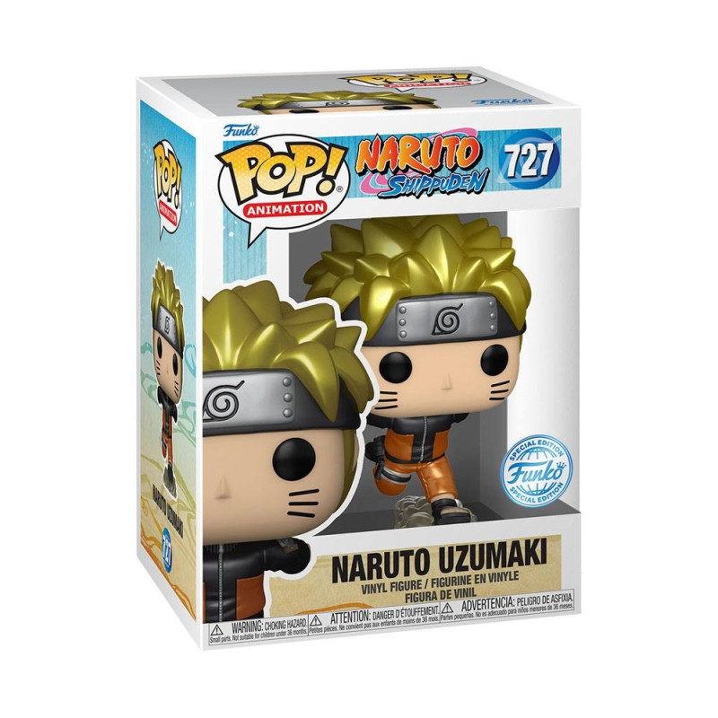 Naruto Funko POP! & Naruto Running Action Figure & T-Shirt Set