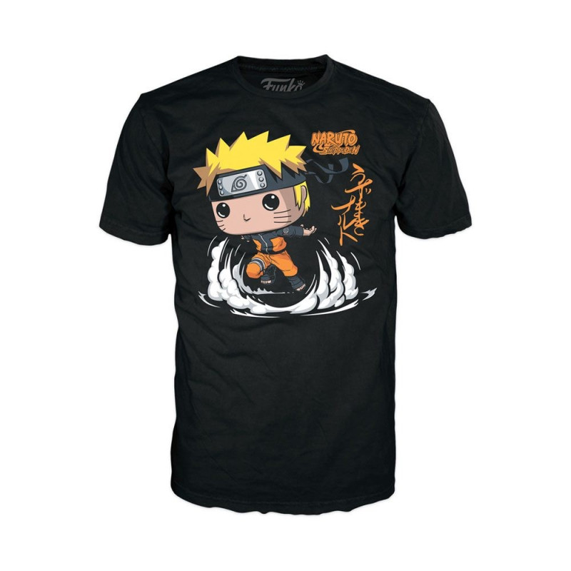 Naruto Funko POP! & Naruto Running Action Figure & T-Shirt Set