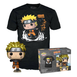 Naruto Funko POP! & Naruto Running Action Figure & T-Shirt Set