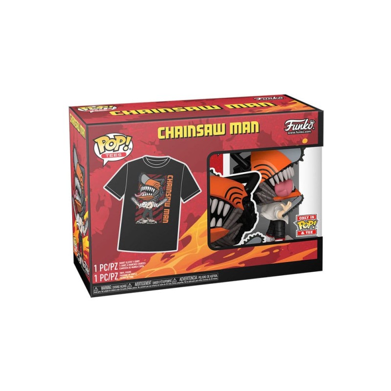 Kettingzaag Man POP! & Tee set Kettingzaag Man Springende Figuur en T-Shirt (S) | 0889698843119