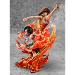 One Piece statuette PVC P.O.P. NEO-Maximum Luffy & Ace Bond between brothers 20th Limited Ver. 25 cm | 4535123716454