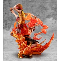 One Piece statuette PVC P.O.P. NEO-Maximum Luffy & Ace Bond between brothers 20th Limited Ver. 25 cm | 4535123716454