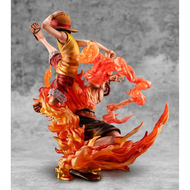 One Piece statuette PVC P.O.P. NEO-Maximum Luffy & Ace Bond between brothers 20th Limited Ver. 25 cm | 4535123716454
