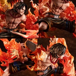 One Piece statuette PVC P.O.P. NEO-Maximum Luffy & Ace Bond between brothers 20th Limited Ver. 25 cm | 4535123716454