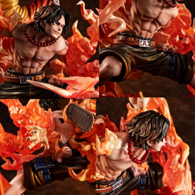 One Piece statuette PVC P.O.P. NEO-Maximum Luffy & Ace Bond between brothers 20th Limited Ver. 25 cm | 4535123716454