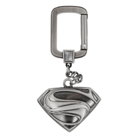 DC Justice League Tinnen Superman Logo Sleutelhanger  | 0077764458293