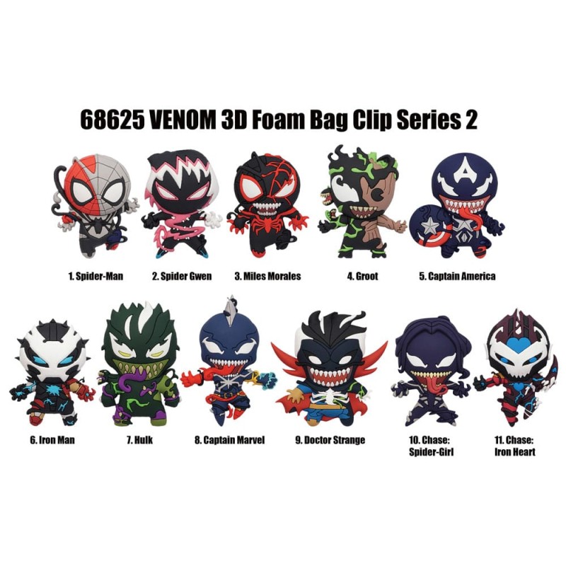 Venom Series 2 présentoir porte-clés sac à dos 3D(24) | 0077764686252