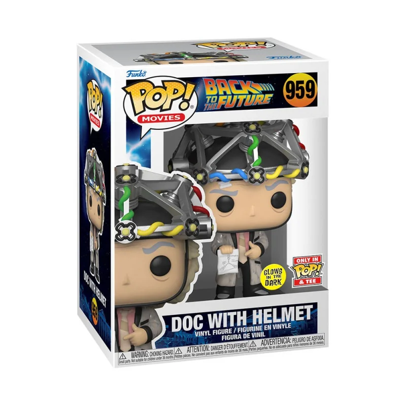 Terug naar de toekomst Funko POP! & Doc met helmbeeldje en T-shirt set | 