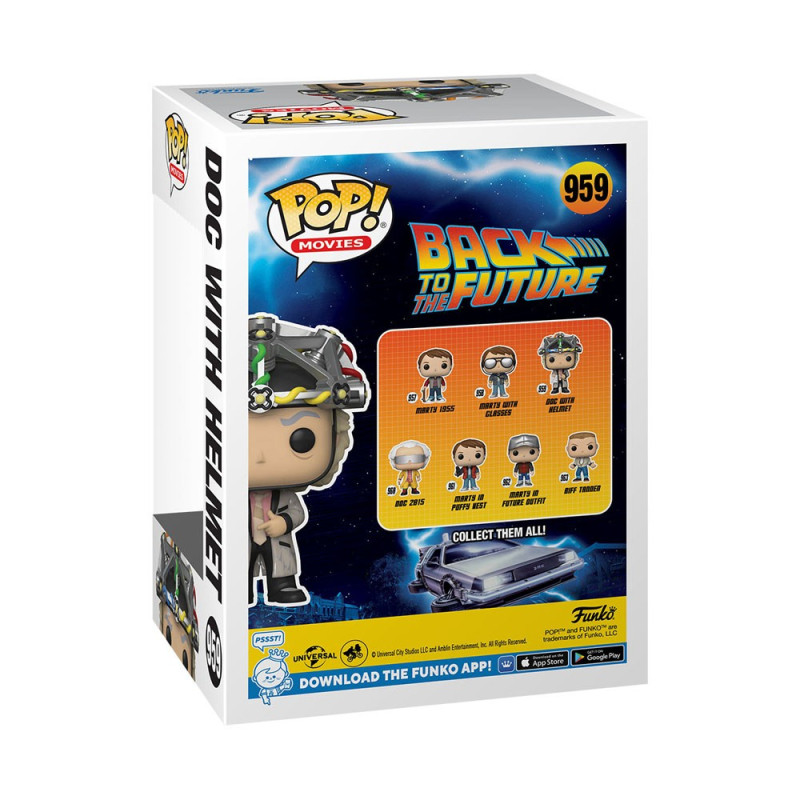 Retour vers le Futur Funko POP! & Tee set figurine et T-Shirt Doc with Helmet