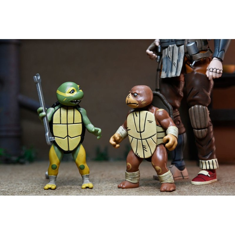 Tortues Ninja (The Last Ronin The Lost Years) figurine Synja Grammy April with Baby Yi & Moja 18 cm  | 0634482544129