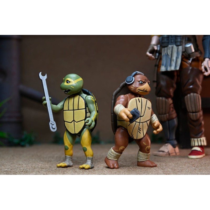 Tortues Ninja (The Last Ronin The Lost Years) figurine Synja Grammy April with Baby Yi & Moja 18 cm  | 0634482544129