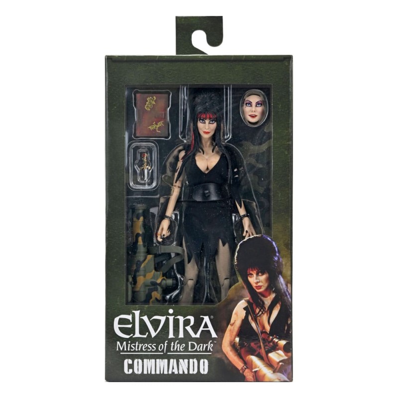 Elvira, Meesteres van de Duisternis Gekleed Commando Elvira 20 cm Figuur         | 0634482560785