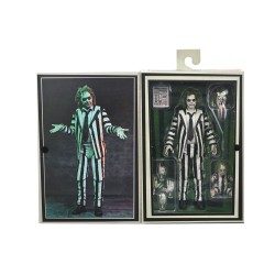 Beetlejuice Beetlejuice figurine 7 Scale Ultimate Striped Suit Beetlejuice 18 cm | 0634482573044