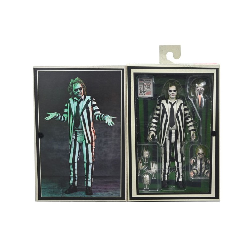 Beetlejuice Beetlejuice figurine 7 Scale Ultimate Striped Suit Beetlejuice 18 cm | 0634482573044