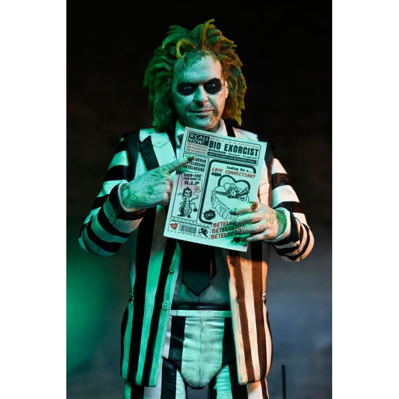 Beetlejuice Beetlejuice figurine 7 Scale Ultimate Striped Suit Beetlejuice 18 cm | 0634482573044
