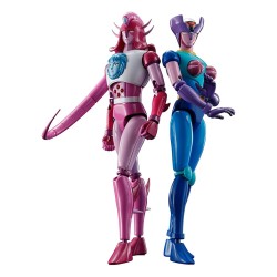 Great Mazinger Z Diecast Figuren Soul of Chogokin GX-108 Rhein & GX-11R Dianan A Set 17 cm