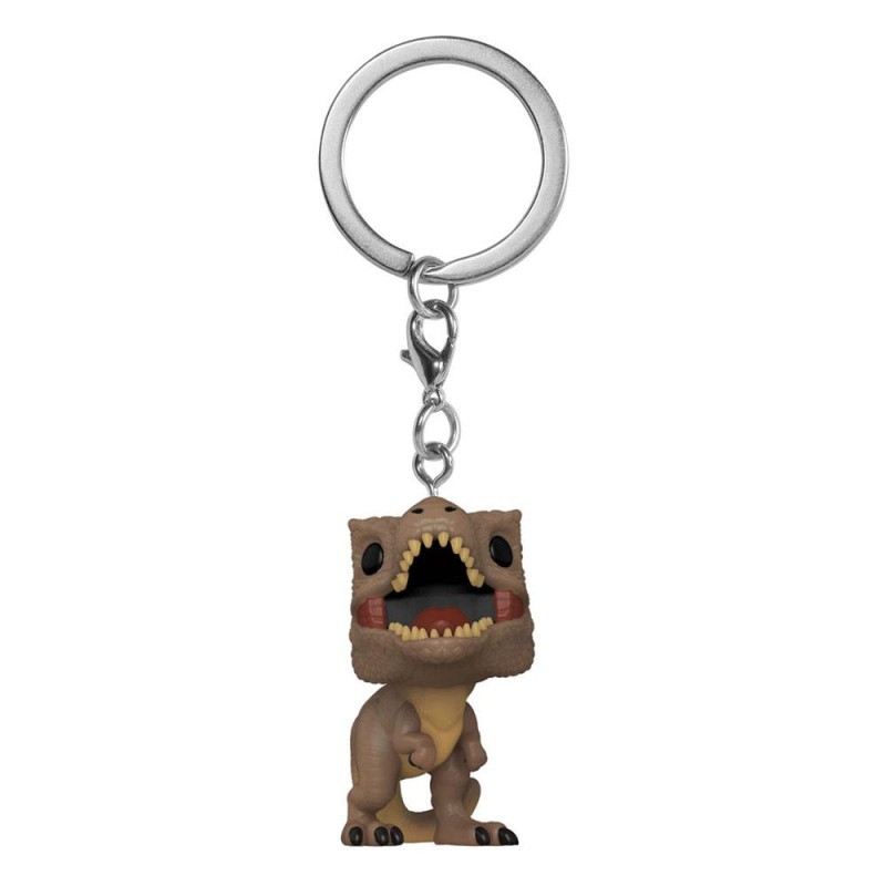 Jurassic World 3 Display Pocket POP Sleutelhanger! Vinyl T-Rex 4 cm (12) | 0889698553001