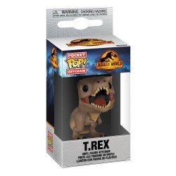 Jurassic World 3 Display Pocket POP Keychain! Vinyl T-Rex 4 cm (12) | 0889698553001