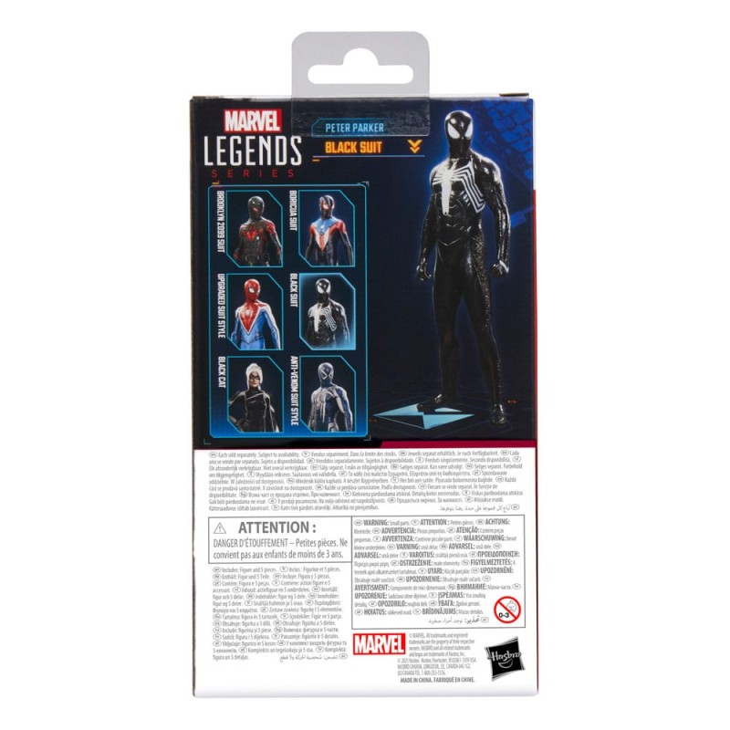 Spider-Man 2 Marvel Legends Gamerverse Figure Peter Parker (Black Suit) 15 cm | 5010996300492