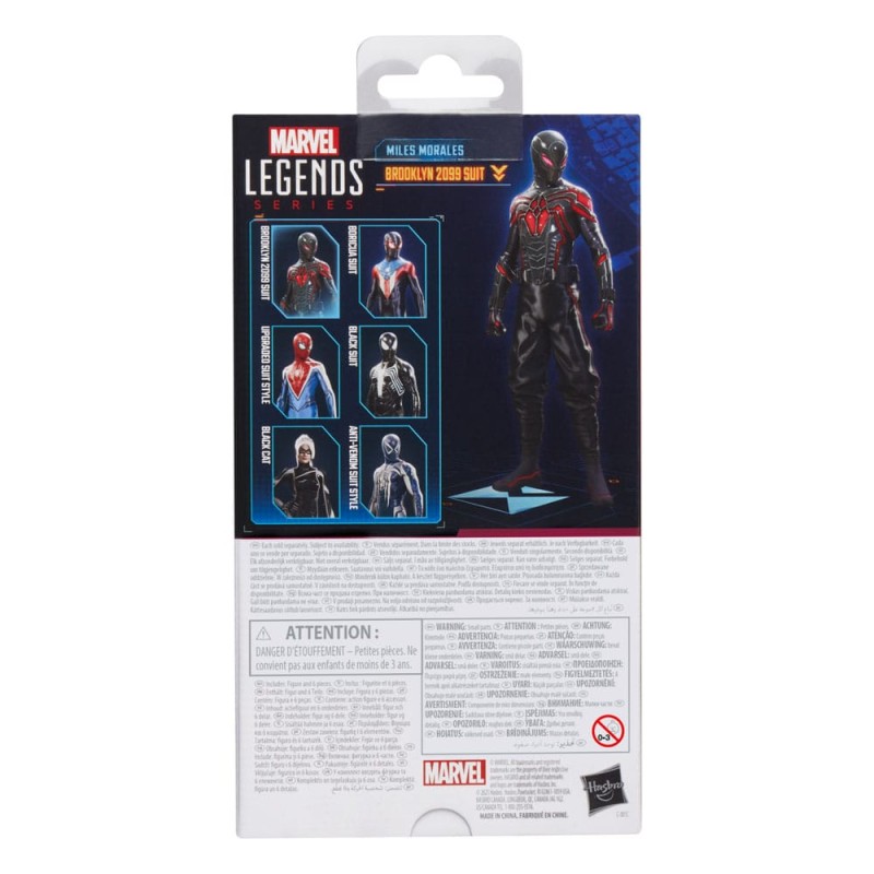 Spider-Man 2 Marvel Legends Gamerverse Miles Morales Figure (Brooklyn 2099 Suit) 15 cm | 5010996300546