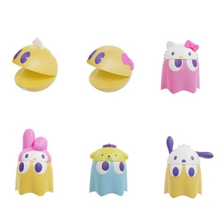 Pac-Man x Sanrio Characters Chibicollect Series assortment trading figures 3 cm Vol. 1 (6) | 4535123839719