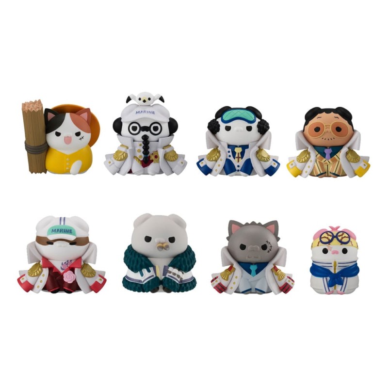 One Piece Mega Cat Project Nyan Piece Nyan! assortiment handelsfiguren Luffy vs Marines Ver. 3 cm (8) | 4535123840197