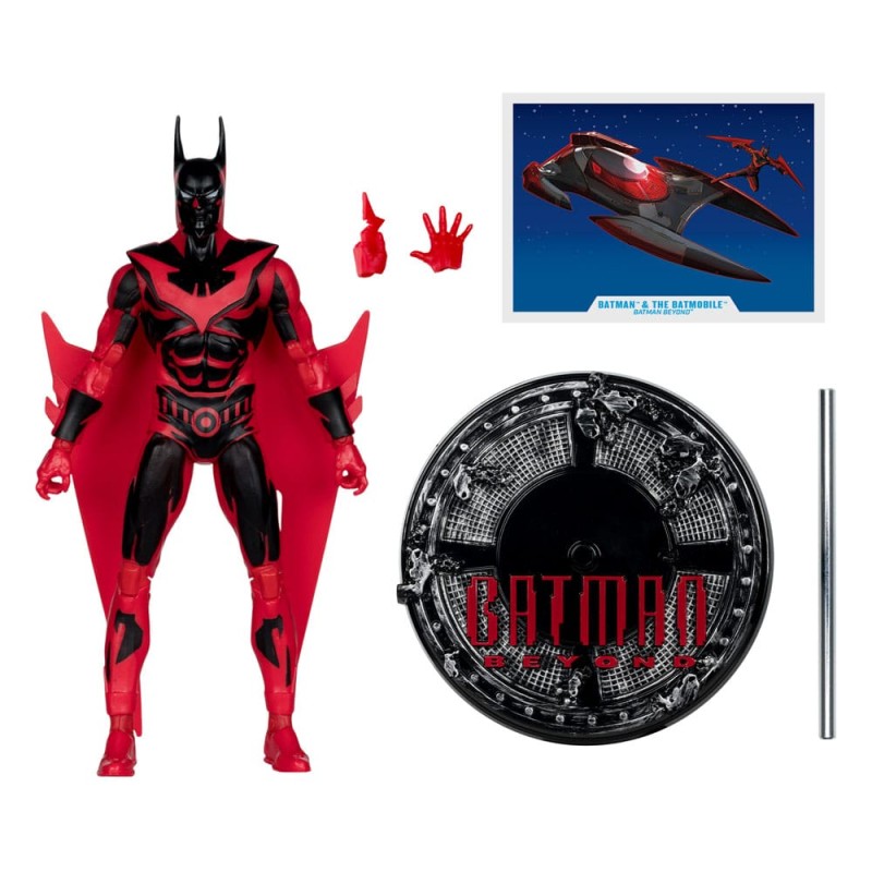 Batman Beyond DC Multiverse figurine avec véhicule Batman & The Batmobile (Gold Label) 53 cm | 0787926159585