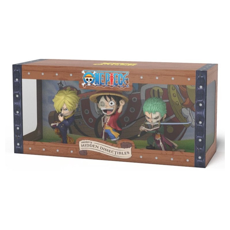 One Piece Freeny's Hidden Dissectables Vinyl Figure Luffy, Zoro and Sanji 10 cm | 0658215278846