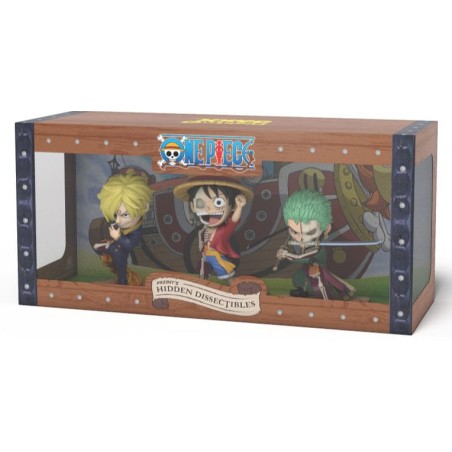 One Piece Freeny's Hidden Dissectables Vinyl Figure Luffy, Zoro and Sanji 10 cm | 0658215278846
